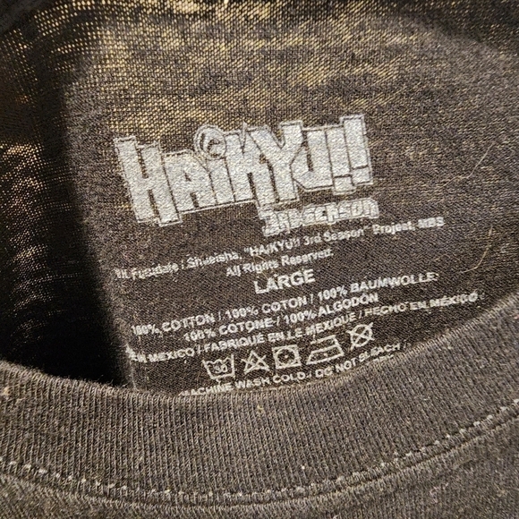 Haikyu!! 3rd Season Hinata & Kageyama Festival Girls T-Shirt Size L - Picture 8 of 9